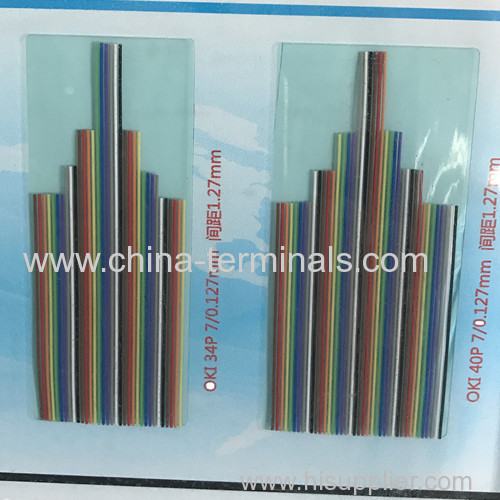 7/0.10 rainbow ribbon flat Cable Electronic Device Data Cables FLAT CABLE MUTLI COLOR10-64P