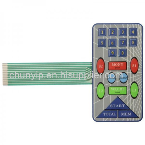 customized silicone rubber keypads membrane switch