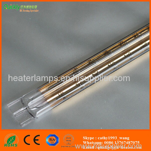 gold coated quartz tubular infrared heater for dryer