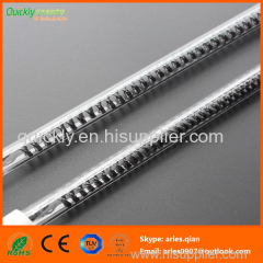 Carbon clear tube infrared lamp