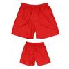 YJ-3013 Mens Red Lined Microfiber Shorts Short Sports Beach Pants