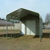 Carport with Storage Shed