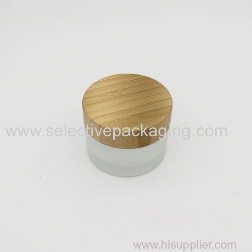 Bamboo cap for cream jar
