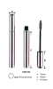 Empty Aluminum Mascara Tube cosmetic packaging