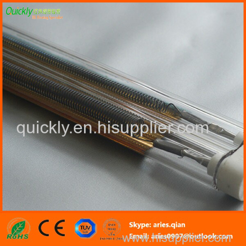 Gold medium wave ir heating lamp