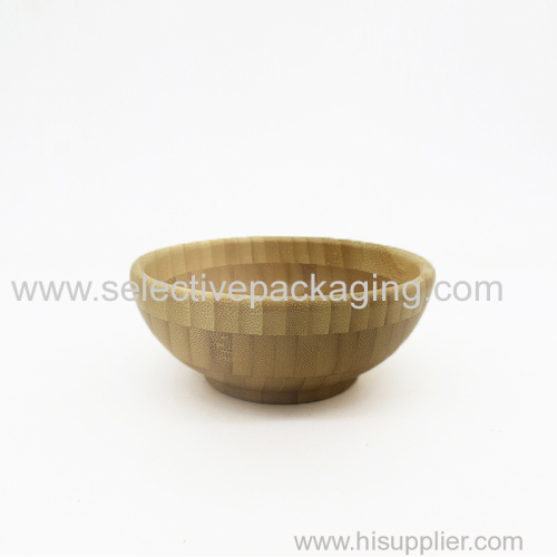 Natural bamboo bowl and spoon