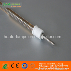 double tube medium wave IR heater for mirror coating oven
