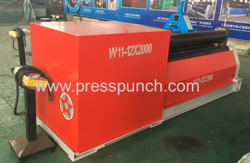 W11-12X2500 3 Roller Plate Bending Machine Metal Rolling Machine