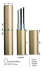 Aluminum Lipstick Tube/ Slim Lipstick Case