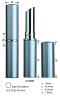 Aluminum Lipstick Tube/ Slim Lipstick Case