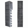 Dual 10 inch woofer line array and single 18 inch sub woofer professional audio sound system speaker box