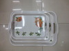 MELAMINE SERVING TRAY WITH HANDLE PRINTED 15 17 20 3 PCS SETS unbreakable customization