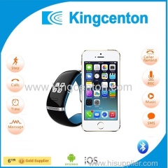 bluetooth smart bracelet with pedometer function Phone contacts sync automatically View and Dialing