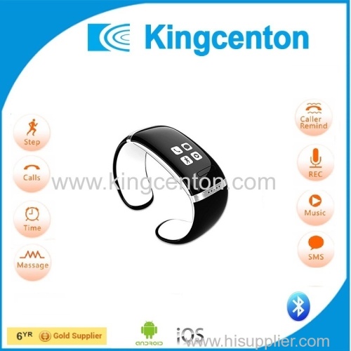 Fashion sport bluetooth smart gift bracelet with pedometer function Phone contacts sync automatically View and Dialing