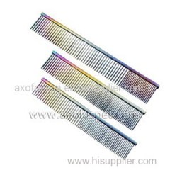 Rainbow Titanium Plating Grooming Comb