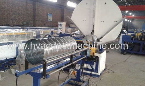 1.5mm PCL control Spiral round HVAC duct forming machine from experienced factory