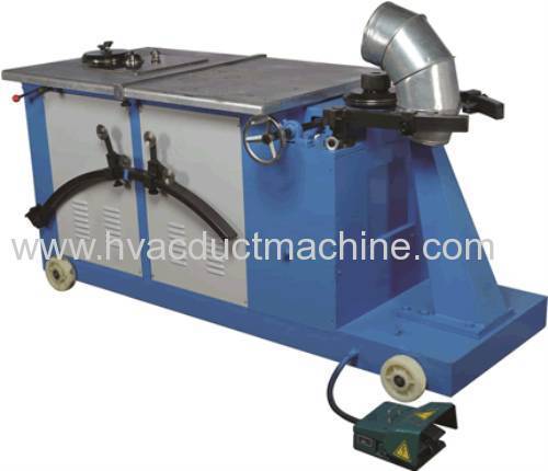 China mini automatic round duct machine and elbow making machine price
