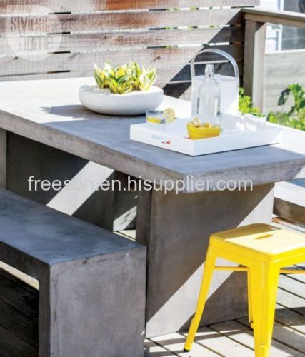Cement Furniture Coffee Table Outdoor Garden Style