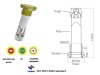 battery charge indicator A101with head diameter 20