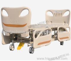 CE ISO Hospital Furniture Five Functions Electric Hospital Medical Bed with Central Braking Casters Model: XHD-2B