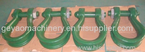 High strength bow shackle with screw