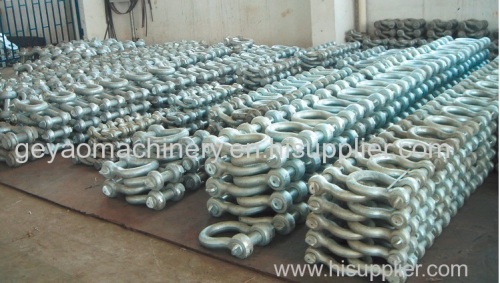 galvanized high-strength carbon-steel bow shackle