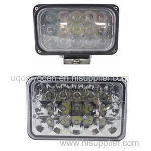 4X6 Inch 5 Inch 45W Rectangle Epistar Truck Trailer Headlights Hi Low Beam