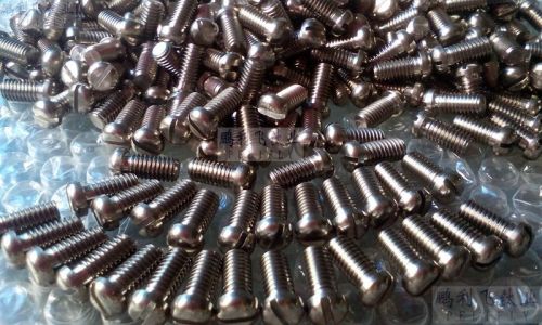 DIN920 titanium Grade 5 Slotted pan head screws with small head