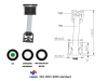 battery charge eye indicator for car battery with 1 ball