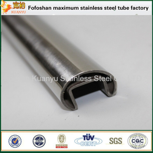 Stainless steel oval single slot tube 82*40mm 316 slot deepth pipe