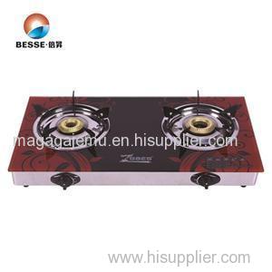 Hot Sales India Model Tempered Glass2 Burners Gas Cooker