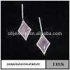 Rose Quartz Stone Rhodium 925 Sterling Silver Jewelry Wholesale