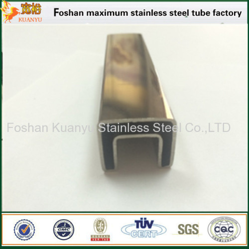 China supplier stainless steel square slotted tube 316 welded pipes