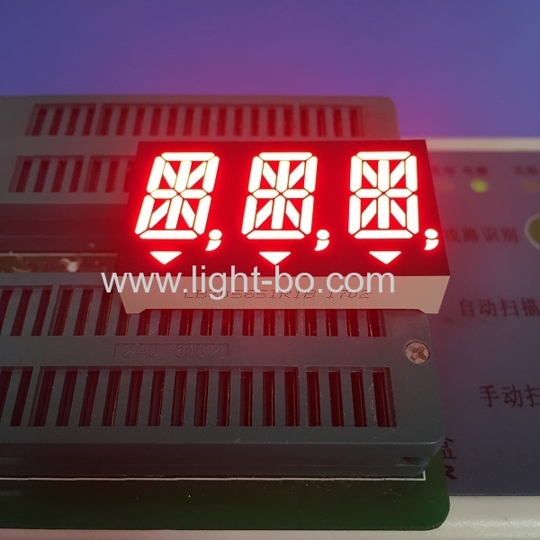 Triple Digit 0.56" 14 segment led display Super bright red common anode for instrument panel