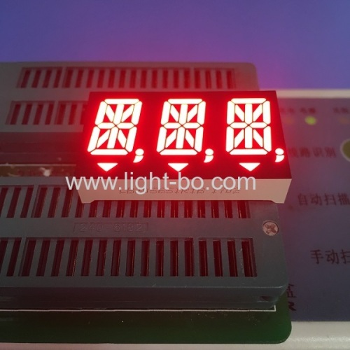 Triple Digit 0.56" 14 segment led display Super bright red common anode for instrument panel