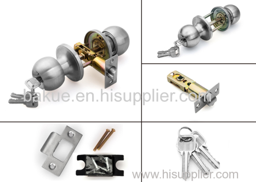 Stainless Steel Hardware Safe Door Handle Knob Ball Lock