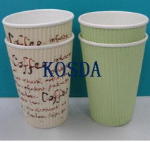 12oz 16oz Double Wall Hot Coffee Paper Cup with Lid