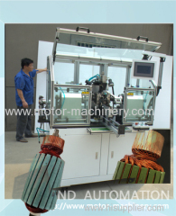 Skew stack armature automatic winding machine for slotted type commutator rotor