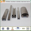 round pipe stainless steel single slot tubing 240 grit polished
