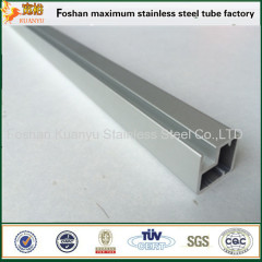 Stainless steel oval single slot tubes 316 staircase grooved pipe