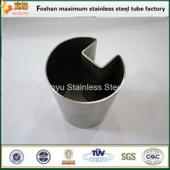 Low carbon 316 stainless steel balustrade pipe square slotted tubing
