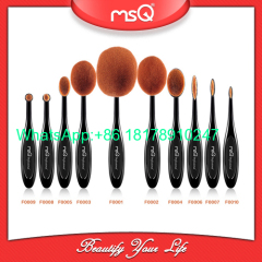 MSQ New Arrival Tooth Brush Shape Oval Makeup Brush Set MULTIPURPOSE Professional Foundation Powder Brush Kits