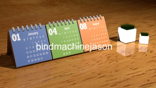 Calendar wire o bind and hole punch inline machine PWB580