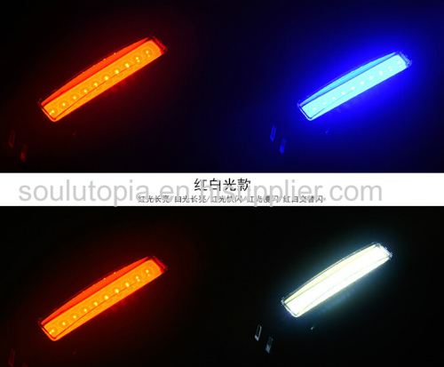  Bicycle taillights USB rechargeable taillights / flash warning lights / mountain bike headlights