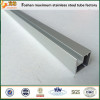 AISI 316 stainless steel double slot tube for glass wall