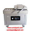 Industrial vacuum sealing machine with double chamber