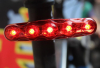 Long tail / mountain bike bicycle cat eye platoon flashing red 5LED bicycle accessories