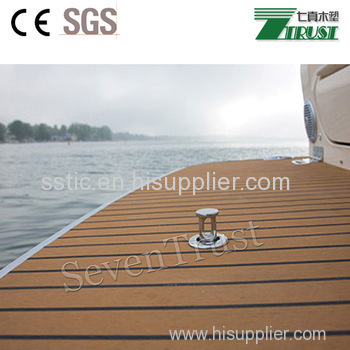 Synthetic teak boat deck flooring plastic teak deck used for boat and yacht