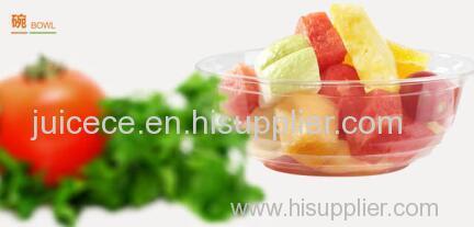 Clear Oriented Polystyrene Salad Bowl