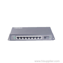 8 ports POE Switch with 1 100M FX uplink power over ethernet